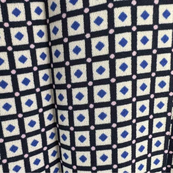 Canvas By Lands End Beautiful Pleated Multi Print Lined Midi Skirt 0 - Picture 11 of 11